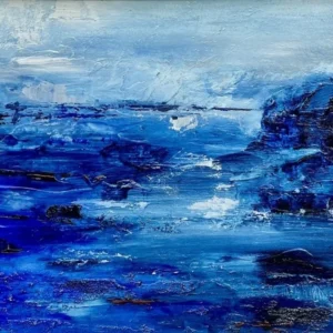 Huile sur papier "MER LIBRE" Œuvre Originale et Unique 1/1